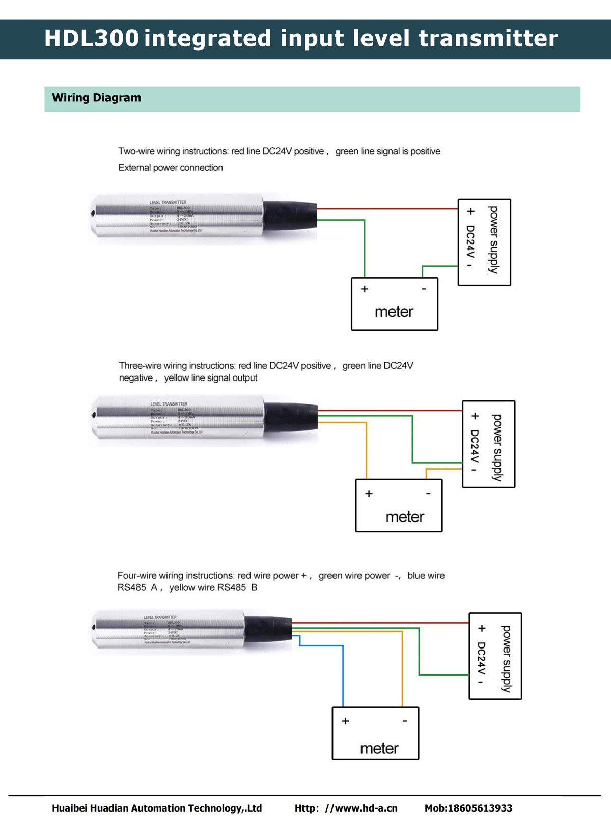 HDL300 Wiring Options